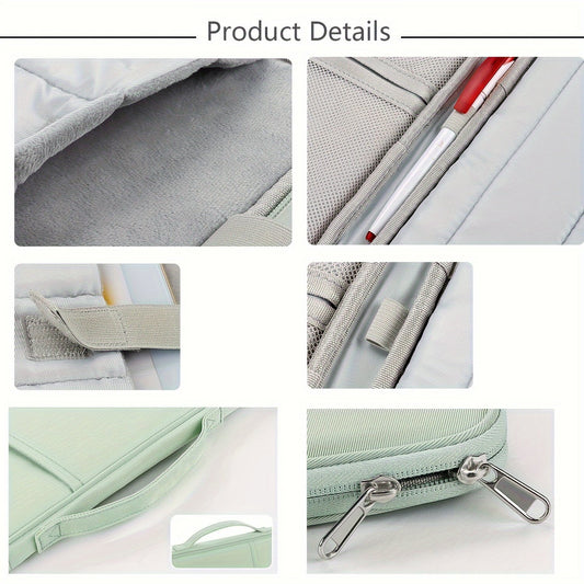 4-Piece Polyester Padfolio Set for iPad 27.43cm 27.94cm 32.77cm 33.02cm with Mouse Storage Bag, Mouse Pad, and Screen Cleaning Cloth