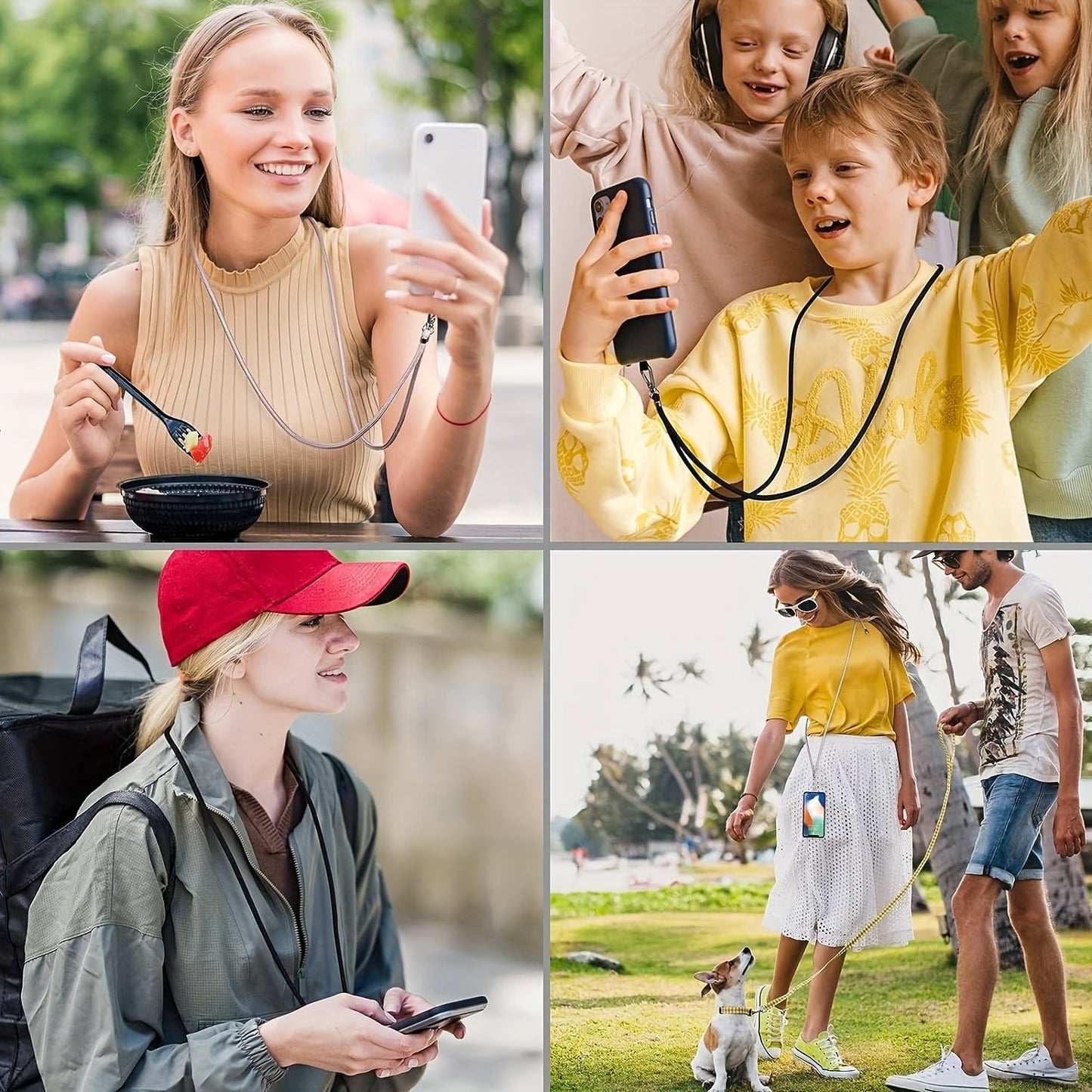 Universal Cell Phone Lanyard, Lanyard For Phone With Adjustable Nylon Neck Strap With Most Smartphones Phone Tether Can Be Combined With Any Phone Case