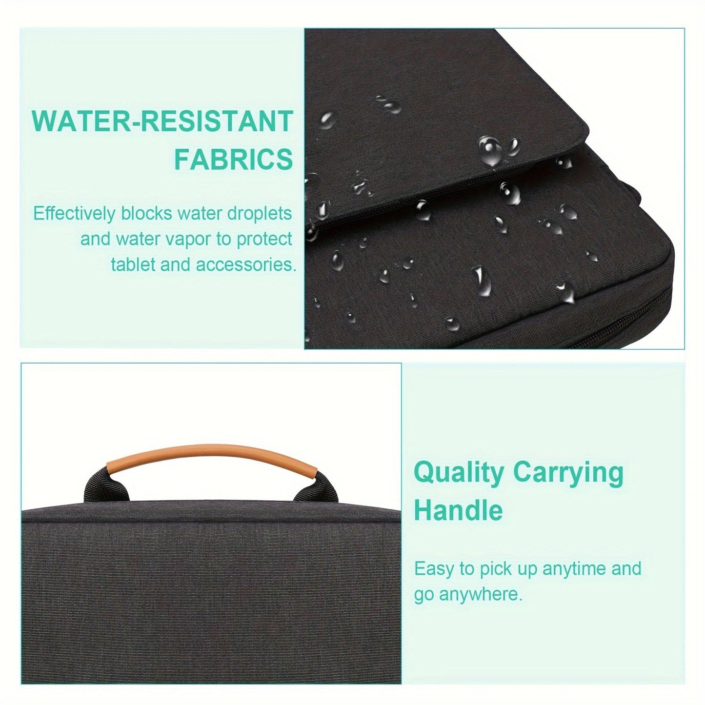 Tablet Sleeve Bag Carrying Case For 22.86-33.02 Cm Tablets, Fits For IPad Pro 27.94 Cm, For IPad Air 5/4 10.9'', IPad 9/8/7th Gen 10.2, For Samsung Galaxy Tab S8 A9 Plus A8, Surface Go 10.5, With Shoulder Strap