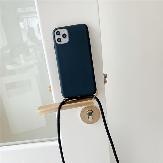 Crossbody Necklace Strap Lanyard Cord Silicone Phone Case For IPhone 14, 13, 12 Pro Max, 11 Pro Max, Plus Cover