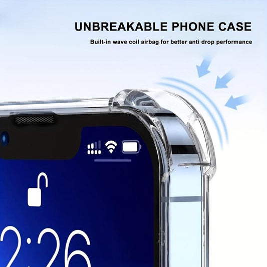 Thick Shockproof Silicone Clear Phone Case For IPhone 14 13 12 11 Pro Max X XS XR 6 6s 7 8 Plus Protective Case Back Cover