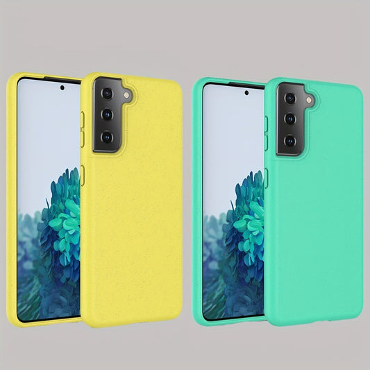 2 Pcs Eco Mobile Phone Case For Samsung For Galaxy A14 5G A23 4G 5G A54 5G S21 S22 S23 Plus Ultra Green Organic Vegan