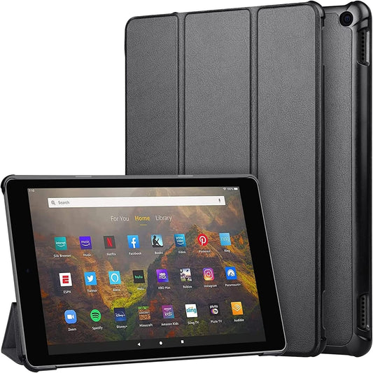 Amazon Fire HD 10 Case 10.1 inch Tablet Case 2019 2017 Release,Trifold Stand Lightweight Smart Amazon Fire HD 10 Cover with Auto Sleep/Wake,Black