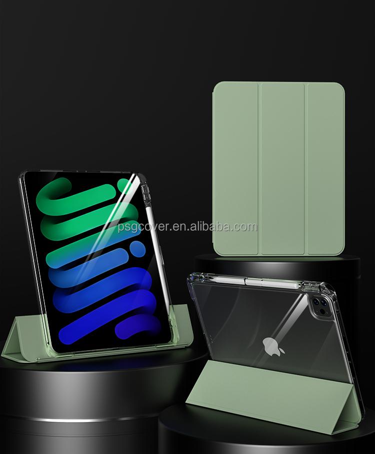 2024 New Product Popular smart Slide Detachable 2 cover PU leather tablet cases For kids For ipad pro 13