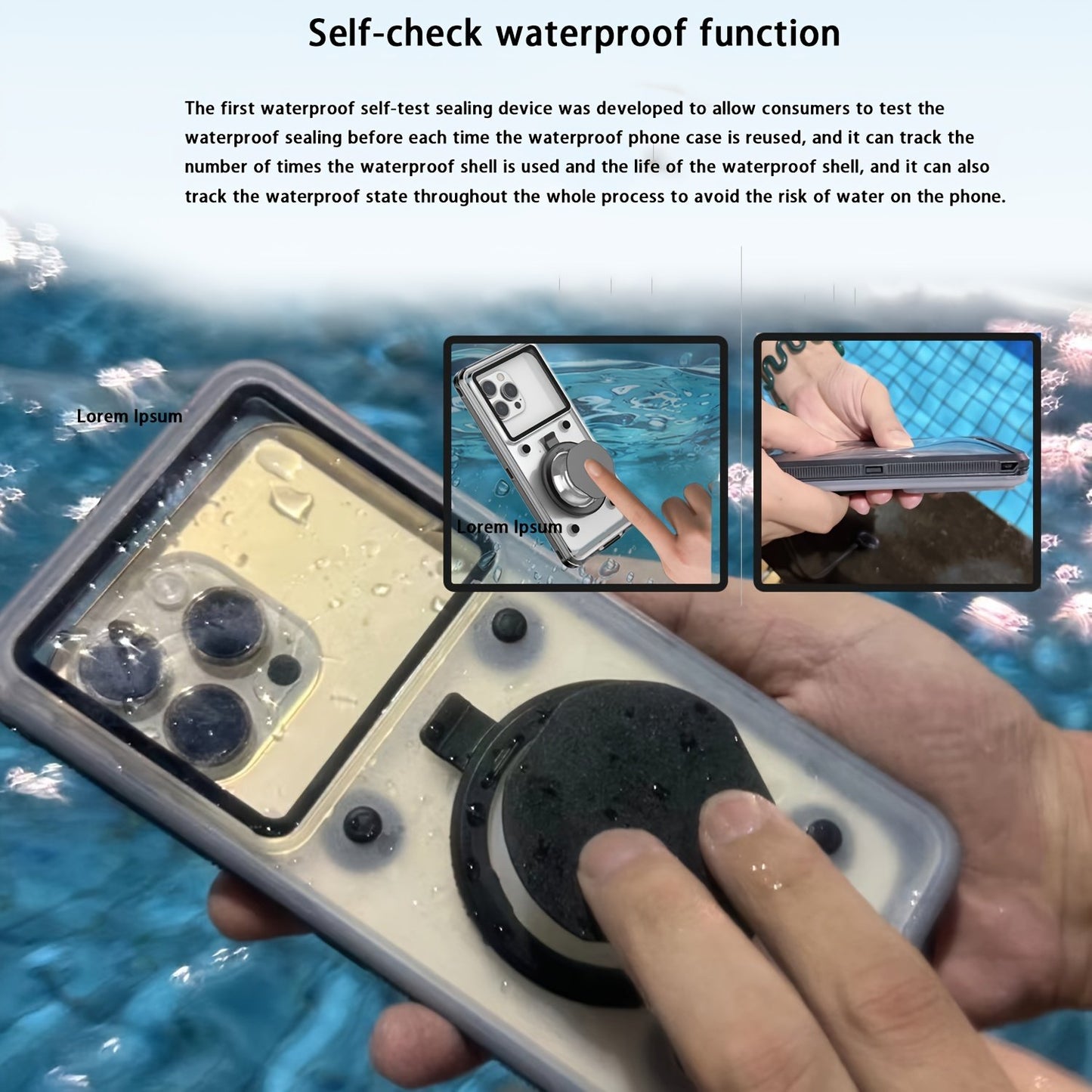 Universal Waterproof Phone Case With 6.9-inch Screen, Suitable For iPhone/Samsung/Xiaomi And Various Other Phone Models, Designed For Wet Hands Touch