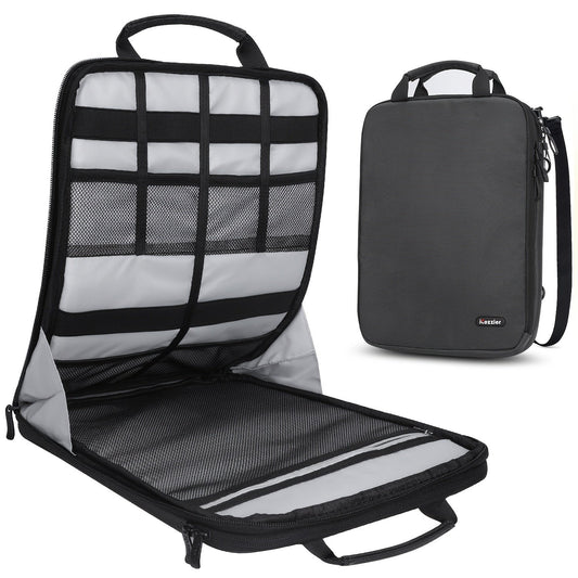 ICozzier Laptop Shoulder Bag, 33.02-33.78 Cm Laptop Tablet Sleeve Case Horizontal And Vertical Style With Handle & Removable Shoulder Strap For 33.78cm Macbook/Notebook/11 IPad Pro Laptop Bag, For Travel, Camping, Fishing