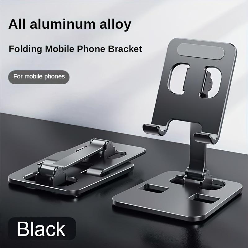 Universal All Aluminum Alloy Portable Foldable Desk Holder For Cell Phone Smartphone Support Stand Mount Adjustable Flexible Desktop Mobile Phone Stand