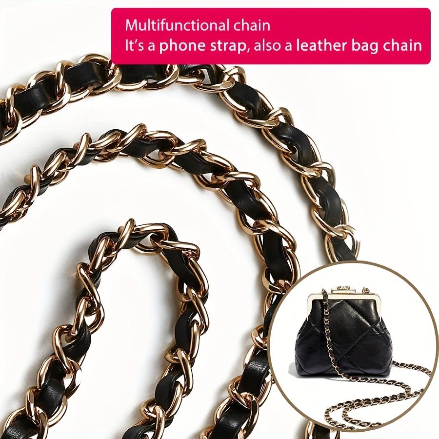 Premium Metal & Leather Mobile Phone Lanyard - Secure Your Device & Prevent Loss!