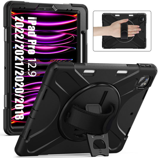 360 Degree Rotation Protective Case For IPad Pro 13 inch 2024 Released Tablet Case Shoulder Strap Exclusive