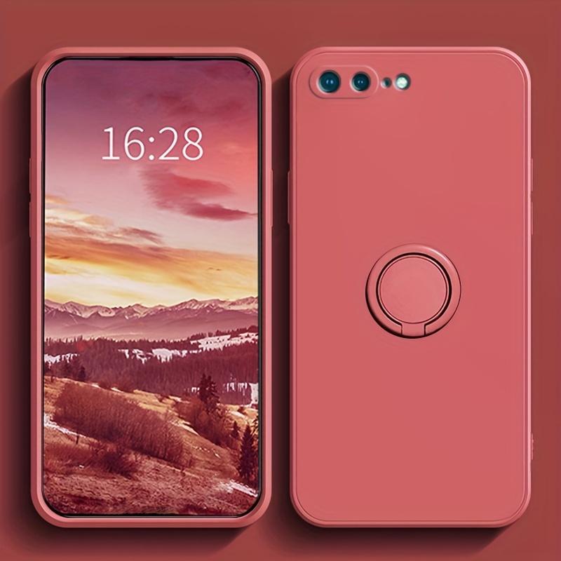 Luxury Liquid Silicone Magnetic Case For IPhone 14 13 12 11 Pro Max XS XR X S 8 7 Plus SE 2020 14Pro Soft Cover With Ring Holder