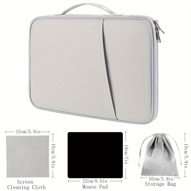 4-Piece Polyester Padfolio Set for iPad 27.43cm 27.94cm 32.77cm 33.02cm with Mouse Storage Bag, Mouse Pad, and Screen Cleaning Cloth
