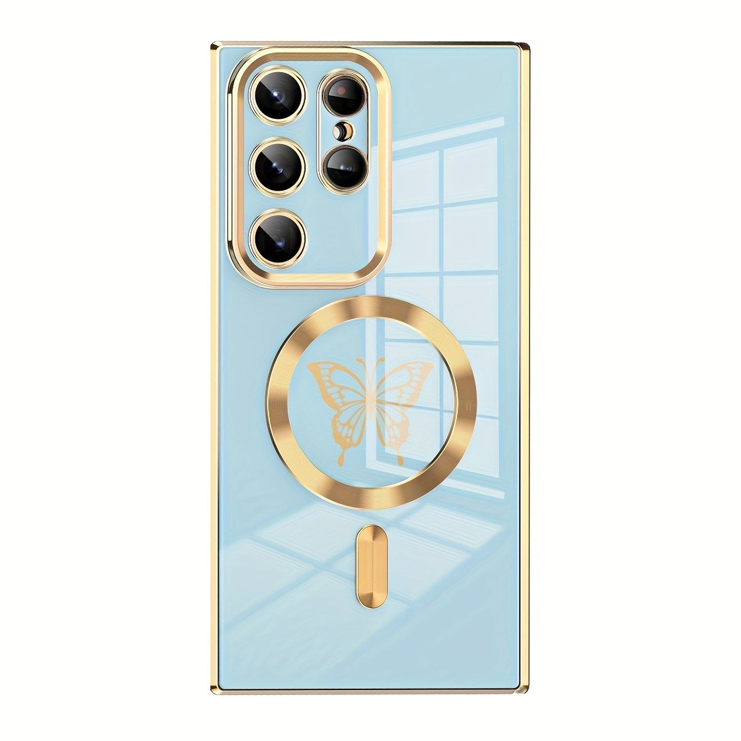 Electroplated Butterfly Phone Case Suitable For Samsung S23S23Ultra S23Plus S22 S22Plus S21 S21Plus