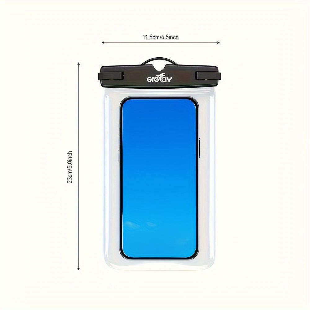 2pcs Waterproof Mobile Phone Case, Underwater Phone Pouch Cover - Easy Lock & Heavy Duty Dustproof Dry Bag, Compatible For 4-7 Inch IPhone 15 14 13 12 11 Pro Max/ Galaxy S22 Ultra S21 S20 A12 And Other Smartphones (Transparent)