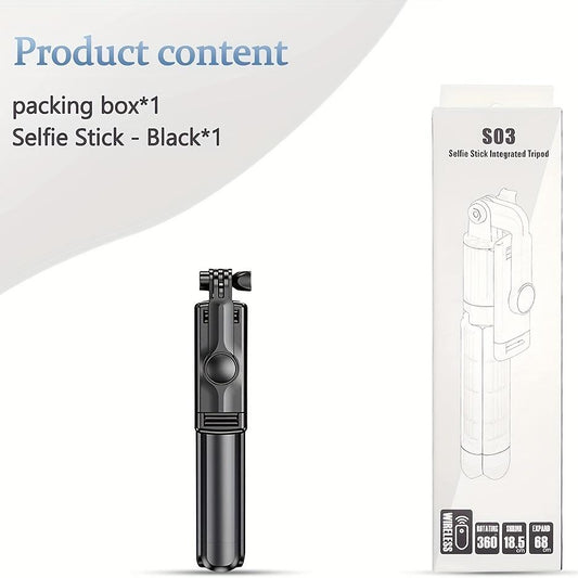Wireless Selfie Stick Tripod for Group Selfies, Live Streaming, and Video Recording - Compatible with All Cellphones - Portable and Lightweight