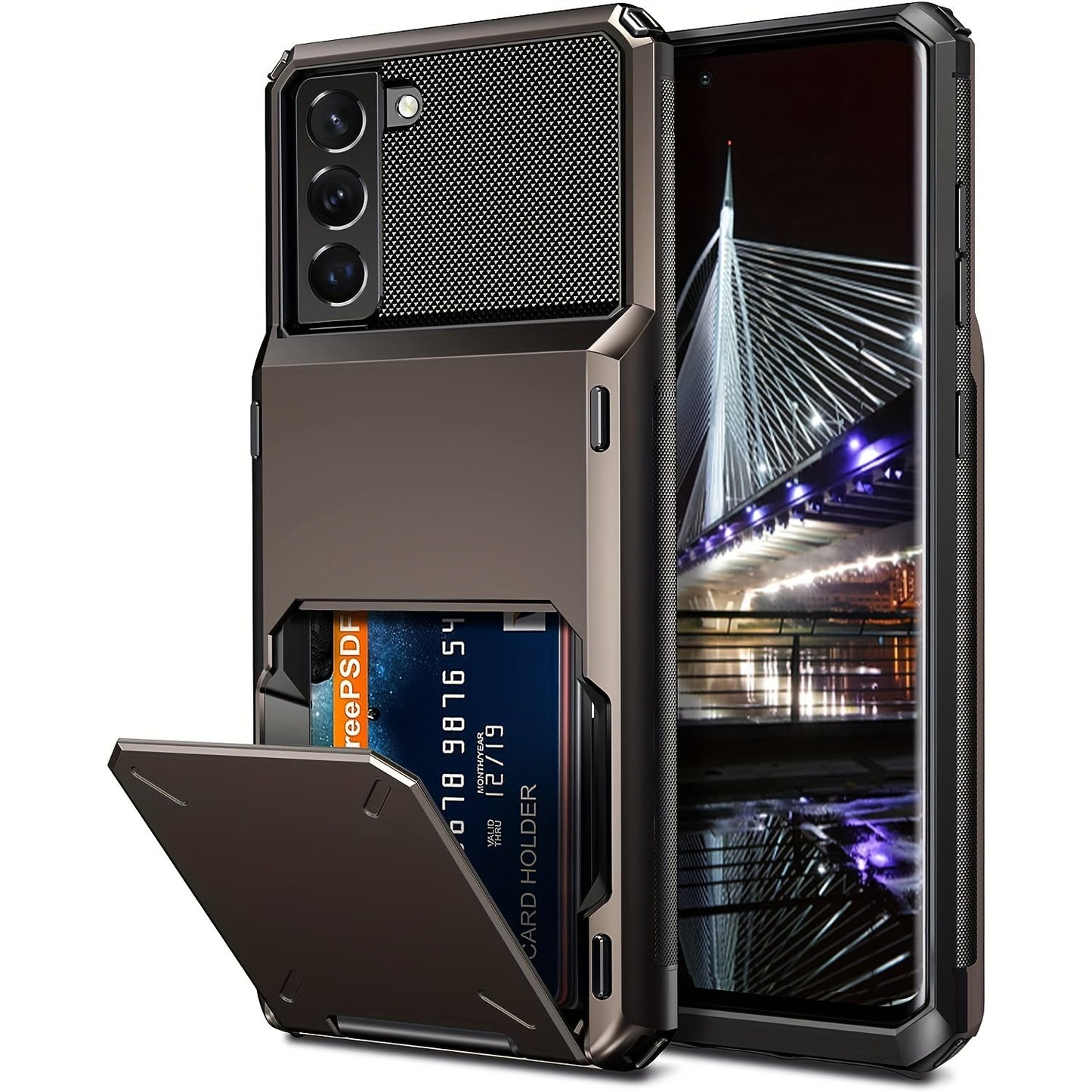 Wallet Case Flip Cover Credit Card Holder Pocket, Dual Layer Protection For Samsung S23 S22 S21 S20 Ultra S10 Plus S20 FE S21 FE