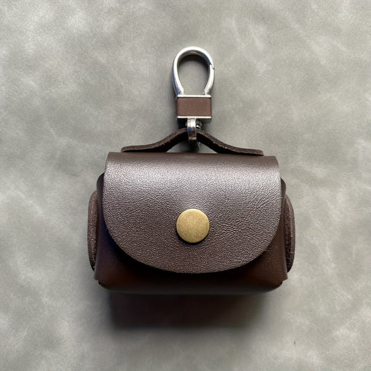 PU Faux Leather Storage Bag for Airpods - Protective Case for Earphones - Stylish and Durable