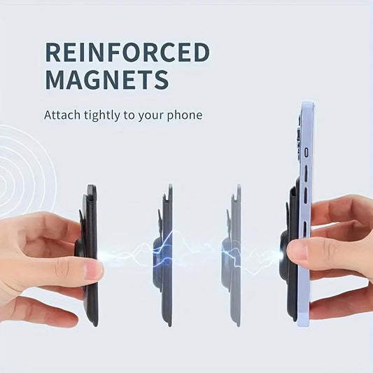 1pc Men's Magnetic Wallet, Magnetic PU Leather Card Case For AirTag