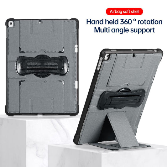 Hand Hold Rotation Waterproof Anti-fouling Fabric Texture Case Cover For iPad Pro Air 4 5 10.9 inch With Pencil Slot Logo Custom