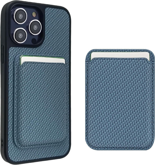 Magnetic Phone Case for iPhone 13 Pro Max 2021 Compatible with Mag-Safe,PU Leather iPhone 13 Pro Max 6.7 inch Case with Detachable Phone Card Holder,Card Slot Wallet Phone Case Blue