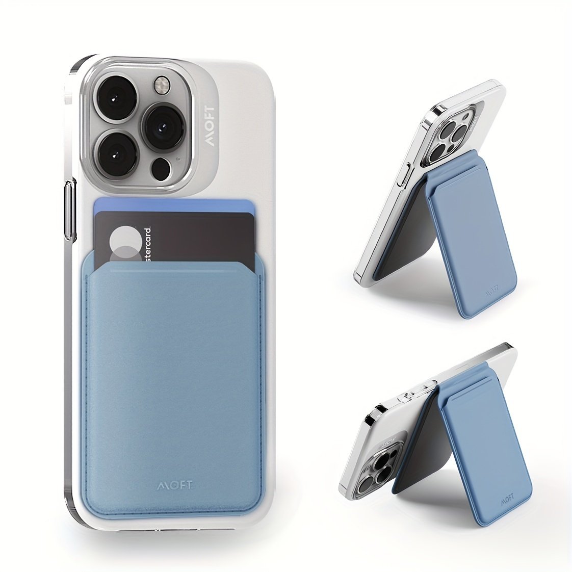 MOFT MagSafe Flash Phone Wallet Stand for iPhone 14/13/12 Series - Adjustable, Ergonomic, Grip