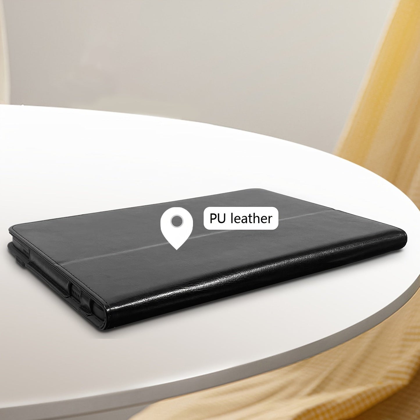 Case For IPad 9th/8th/7th Generation (Type 2021/2020/2019, 10.2 Inch)/iPad Air 3/ipad Pro 10.5 Inch (Type 2019/2017, 10.5 Inch), With S Pencil Holder, Multi-Angle High Quality Pu Leather Back Cover With Wrist Strap Auto Wake/Sleep