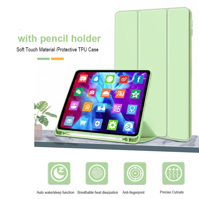 New Tablet Cover Case With Pencil Holder for iPad 10.2 Inch 7th Generation Case Cover Stand