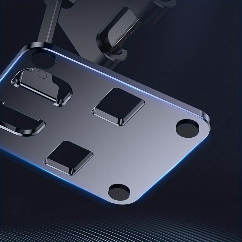 Universal All Aluminum Alloy Portable Foldable Desk Holder For Cell Phone Smartphone Support Stand Mount Adjustable Flexible Desktop Mobile Phone Stand
