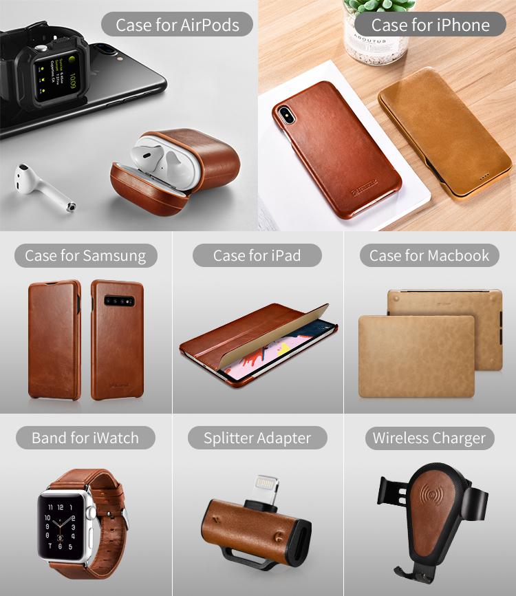 Handmade Shockproof Vintage Genuine Leather Folio Case for iPad Pro 11 inch