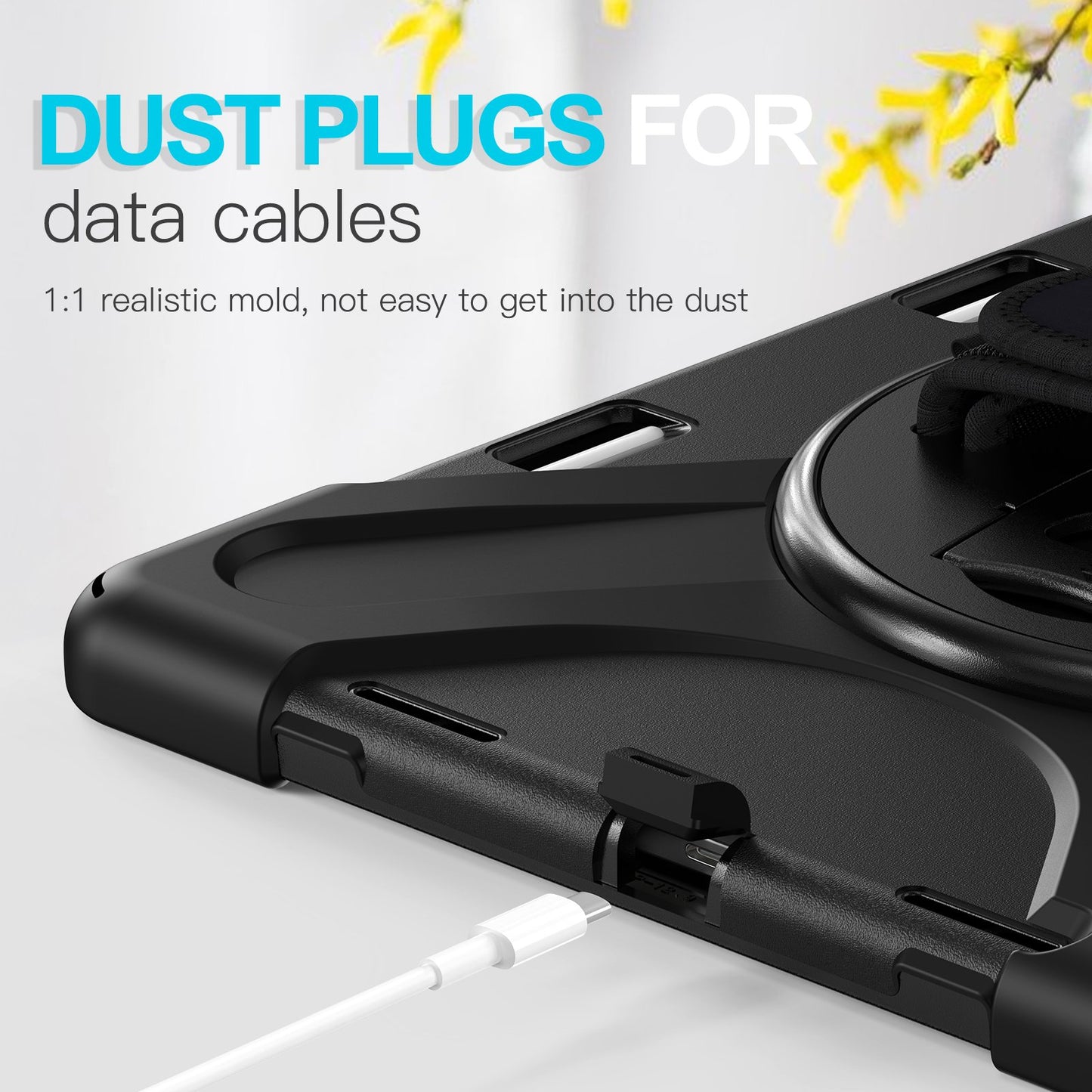 360 Degree Rotation Protective Case For IPad Pro 13 inch 2024 Released Tablet Case Shoulder Strap Exclusive