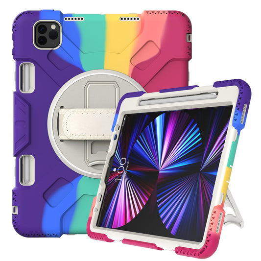 Soft Rugged Armor Heavy Duty Shockproof Rainbow kids PC Silicone Tablet Case For Ipad for ipad pro 11 inch 2018 2021 2022 case