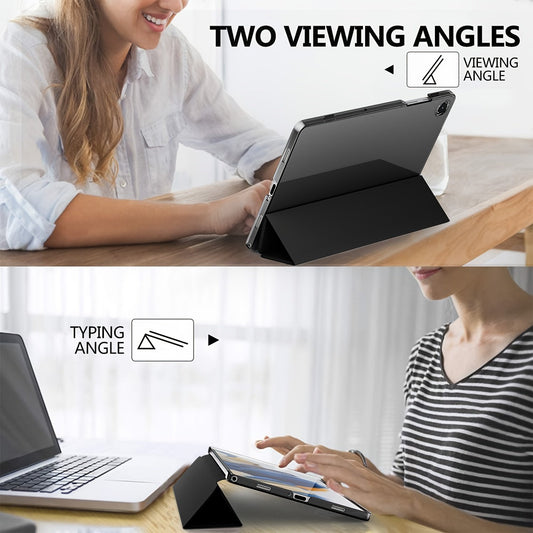 For Samsung Tab A9 Plus 11-inch Tri-fold Magnetic Stand Protective Case Ultra Slim And Portable All-Inclusive Drop-Proof Tablet Case With Auto Wakeup & Sleep.