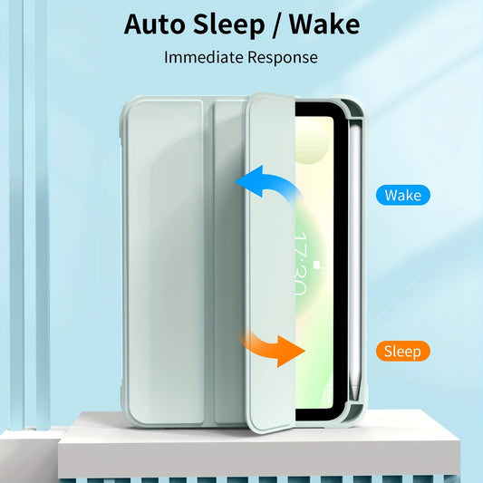 Case Transparent Acrylic Protective Pad Case With Pencil Slot Anti-bending Smart Case For IPad 7th 8th 9th Generations 2021/2019/2020 Ipad Air 4 IPad Air 5 IPad 2022 M2 Pro 11 IPad 10 Generations 2022 IPad Mini 6 Case Auto Sleep/Wake