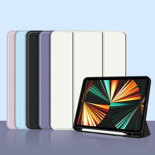 cases Protective Tablet Case Magnetic Kickstand With Pencil Holder For 10.9-inch, For IPad Air 4/Air 5 Generation, Auto Sleep And Wake All-Inclusive Protective Case For IPad Mini6, 10.2" 7th/8th/9th With Smart Cover Case, Solid HD Acrylic Protection