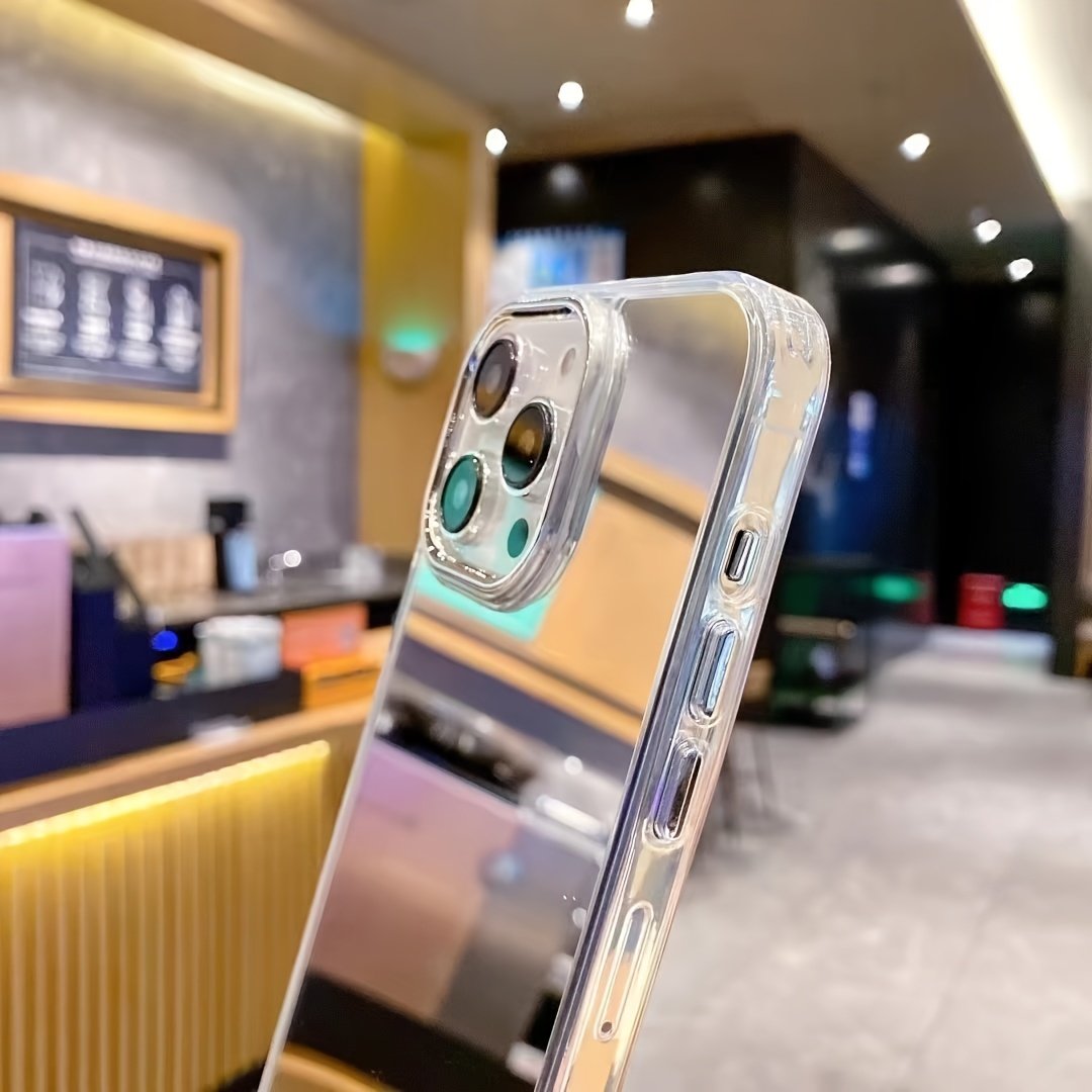 Mirror Back Phone Case For IPhone 15 14 13 12 11 X XR XS 8 7 Mini Plus Pro Max SE, Gift For Easter Day, Christmas Halloween Deco/gift For Girlfriend, Boyfriend, Friend Or Yourself