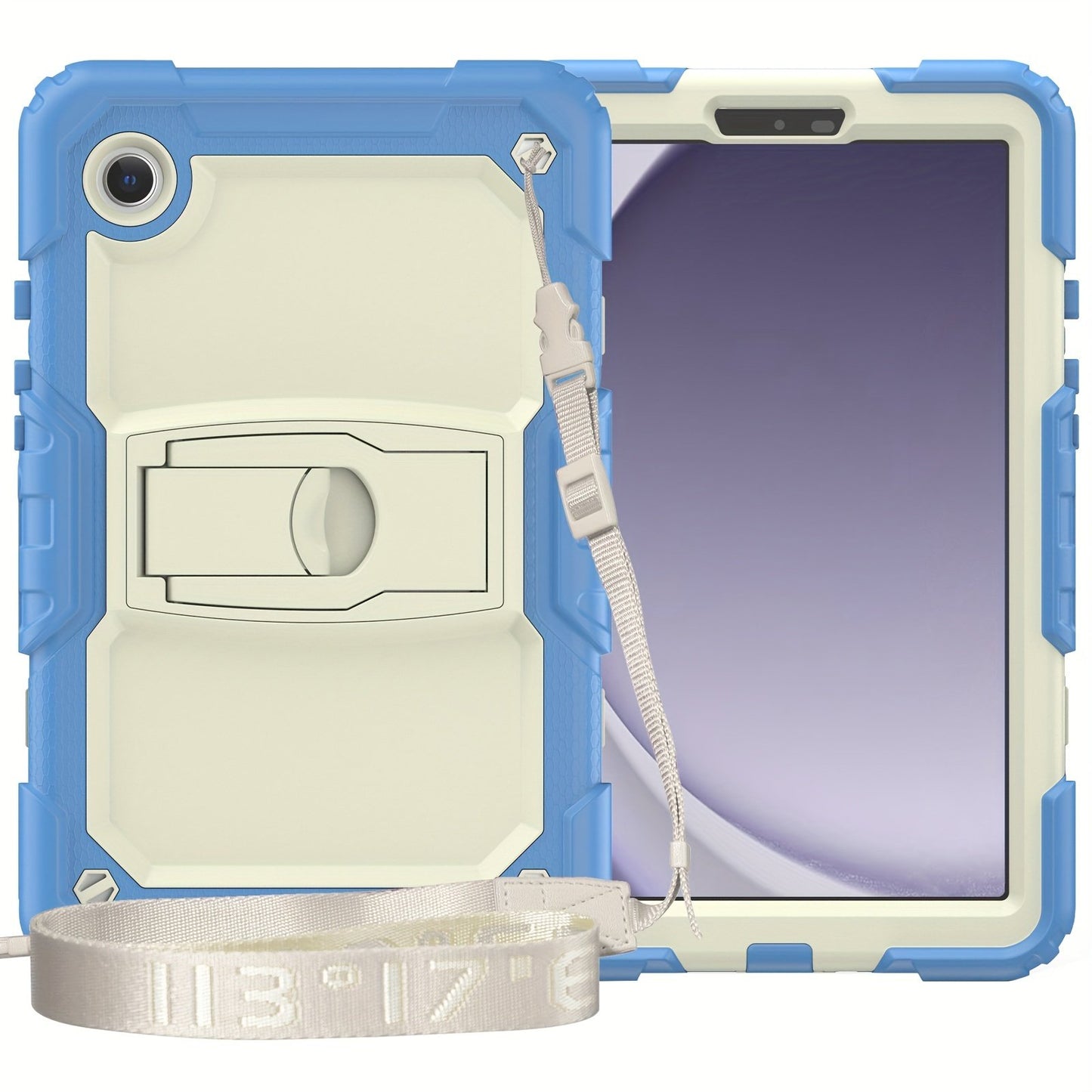 Protective Case, Suitable for IPad 9th Generation Case, IPad 8th 7th Generation Case, PC+Silicaone Case, For IPad 10.2 Inch 2021/2020/2019, Heavy Duty Rugged Shockproof Protective Cover With Stand And Shoulder Strap.