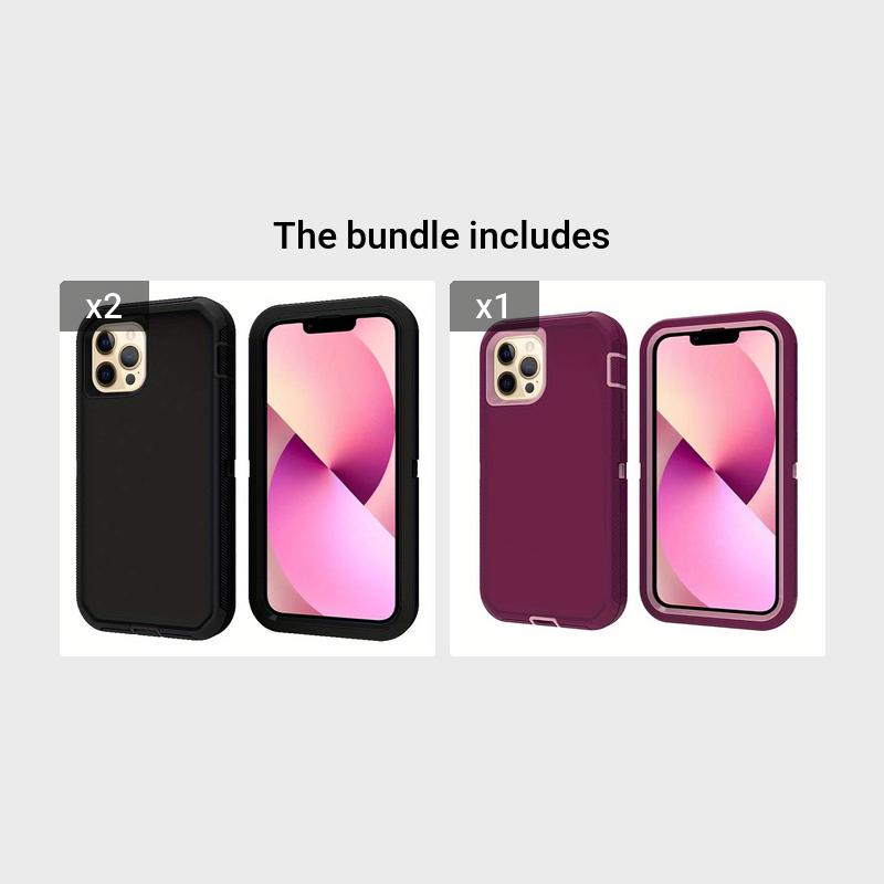 For IPhone 13 Pro max Case, Heavy Duty Drop Protection, Full Body Rugged Shockproof Dust Proof 3- Layer Tough Protective Phone Cover For Apple IPhone 13 Pro Max Gift For Birthday/Easter/President's Day/Boy/Girlfriends