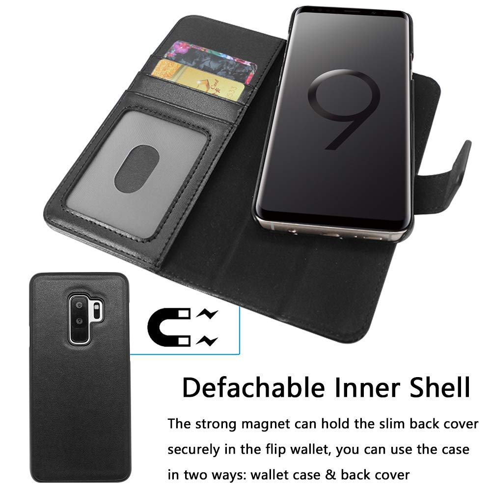 Premium Leather Samsung Galaxy S9 Plus Flip Case