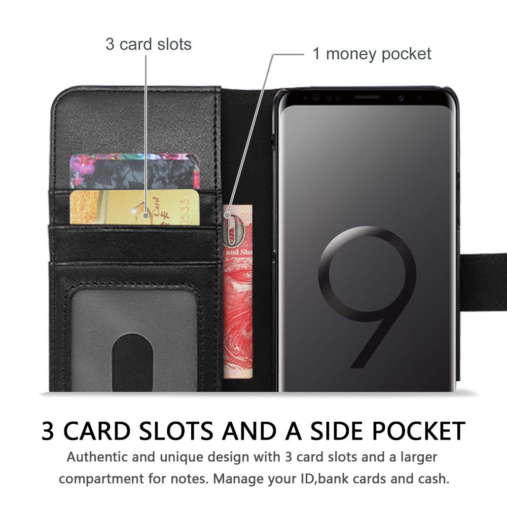 Premium Leather Samsung Galaxy S9 Plus Flip Case