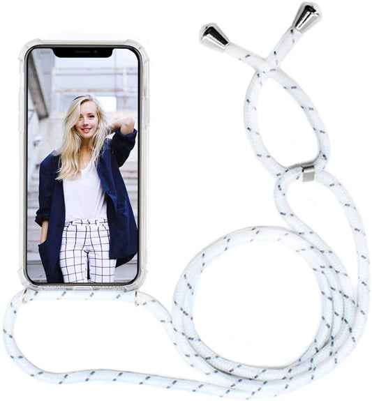 Crossbody Case for iPhone XR - Clear Transparent TPU