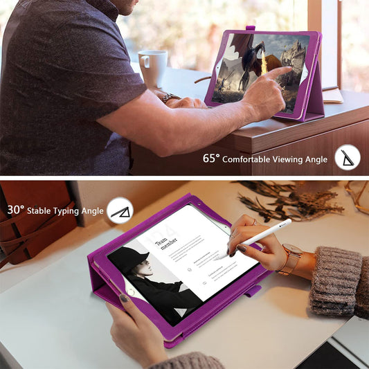 iPad Case 9.7 inch, Flip Slim Pencil Holder Bifold Stand