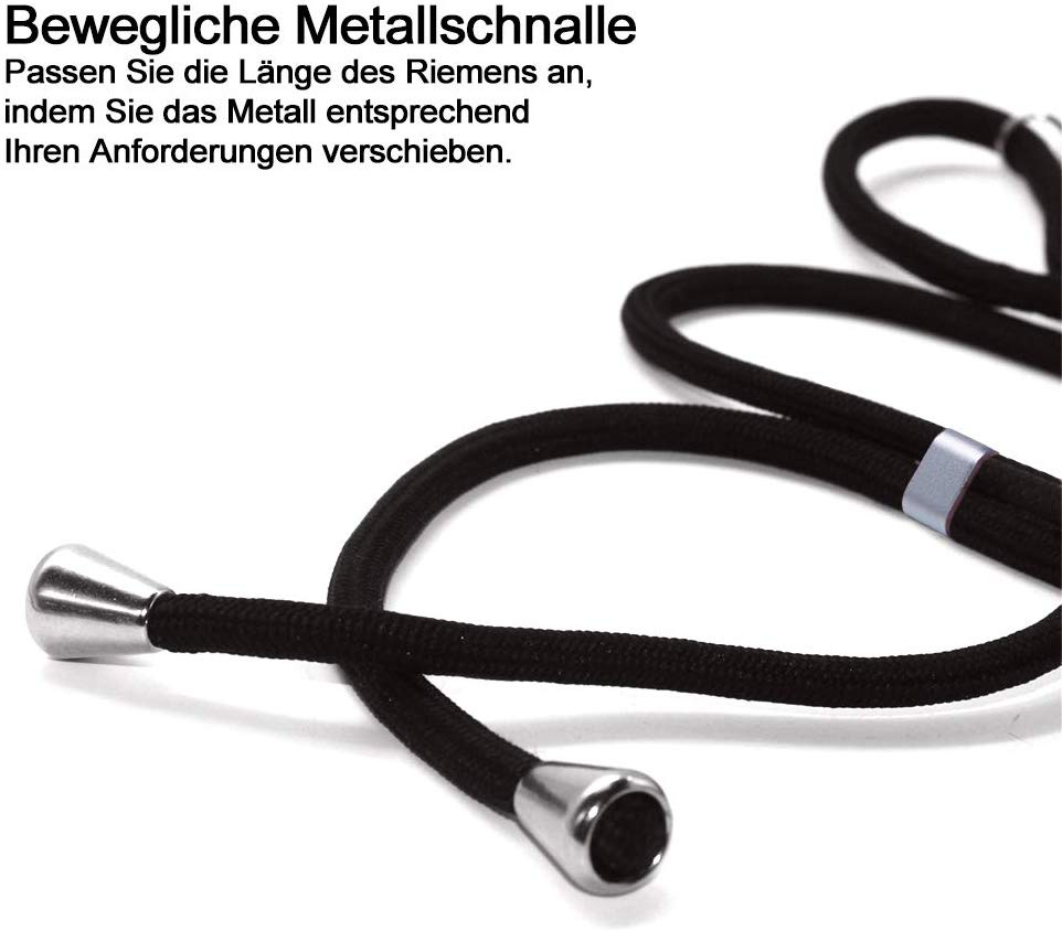 Crossbody Case for iPhone 6s/7/8 Plus - Clear Transparent TPU