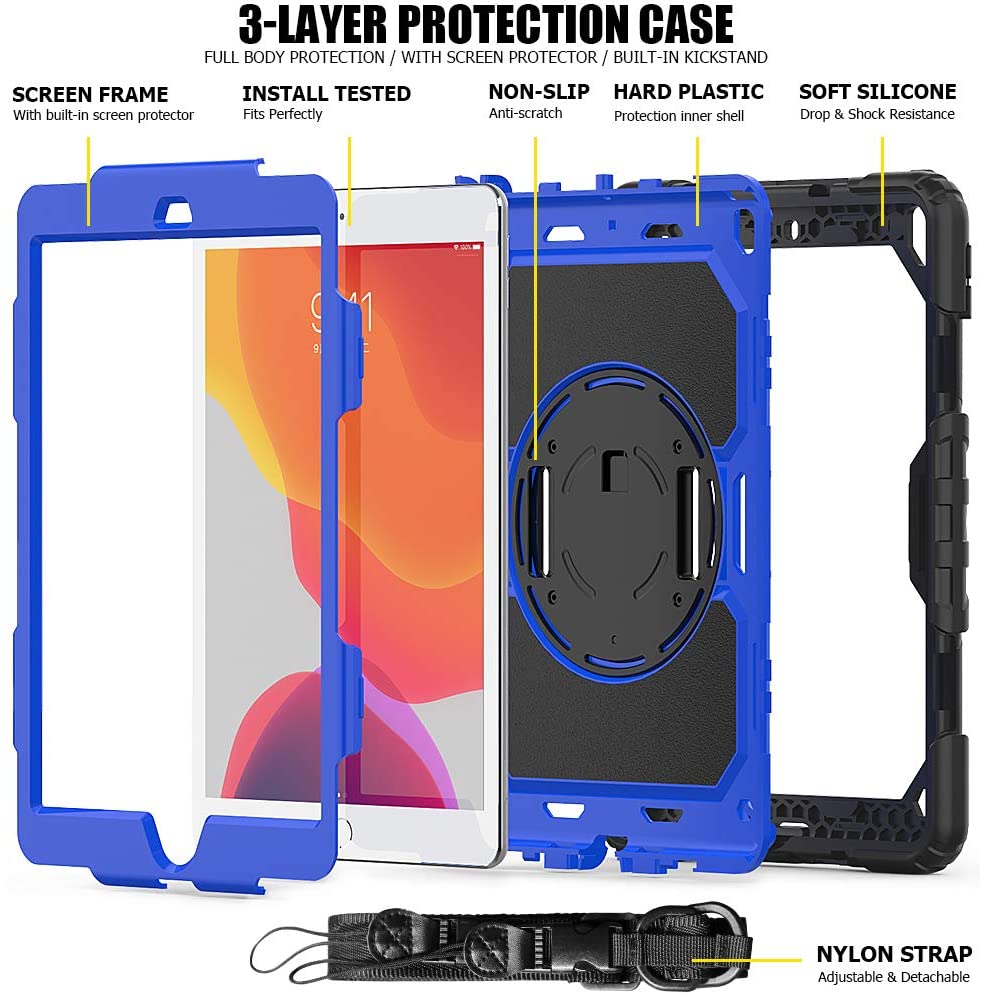 FANSONG New iPad 7th Generation 10.2 2019 Case Cover for iPad 10.2 Inch 2019