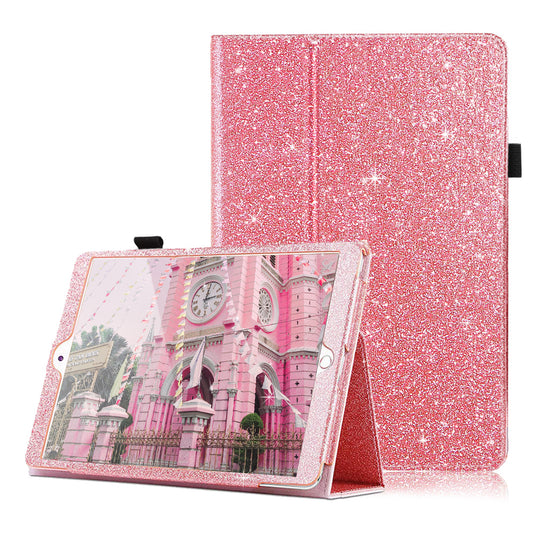 iPad 10.2 inch Case, Glitter Magnetic Closure PU Leather Cover