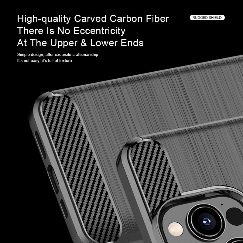 Brushed carbon fiber mobile phone case is suitable for iPhone 111/11 Pro/11Pro max case
