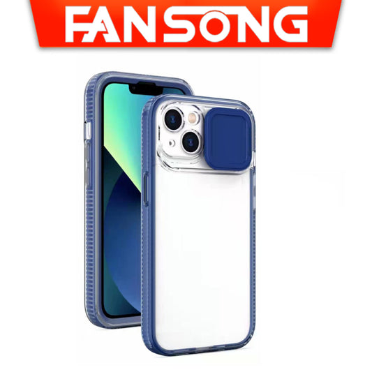 Transparent phone case for iPhone 13 pro max shockproof protect camera anti drop clearPush cover lens hard cover