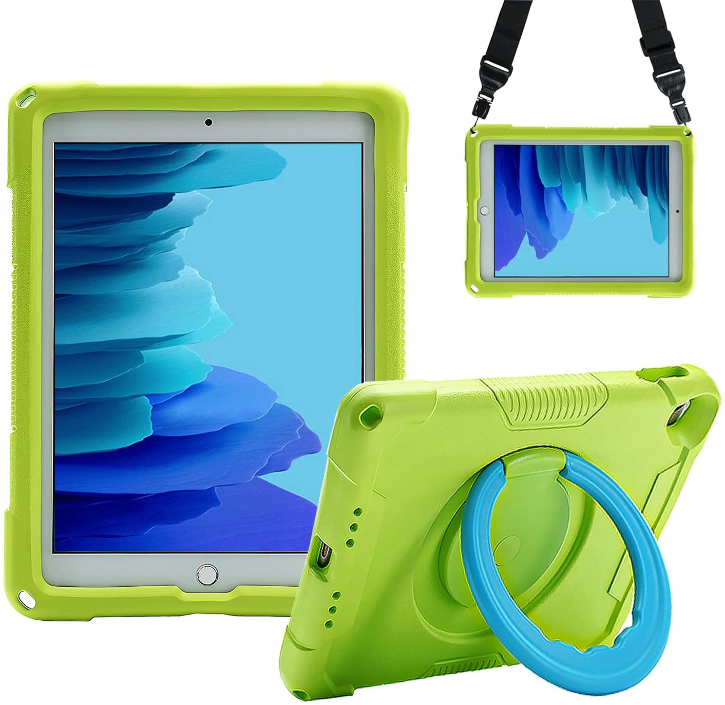 EVA iPad Case 10.2/10.5 inch with 360° Stand Handle Shoulder Strap