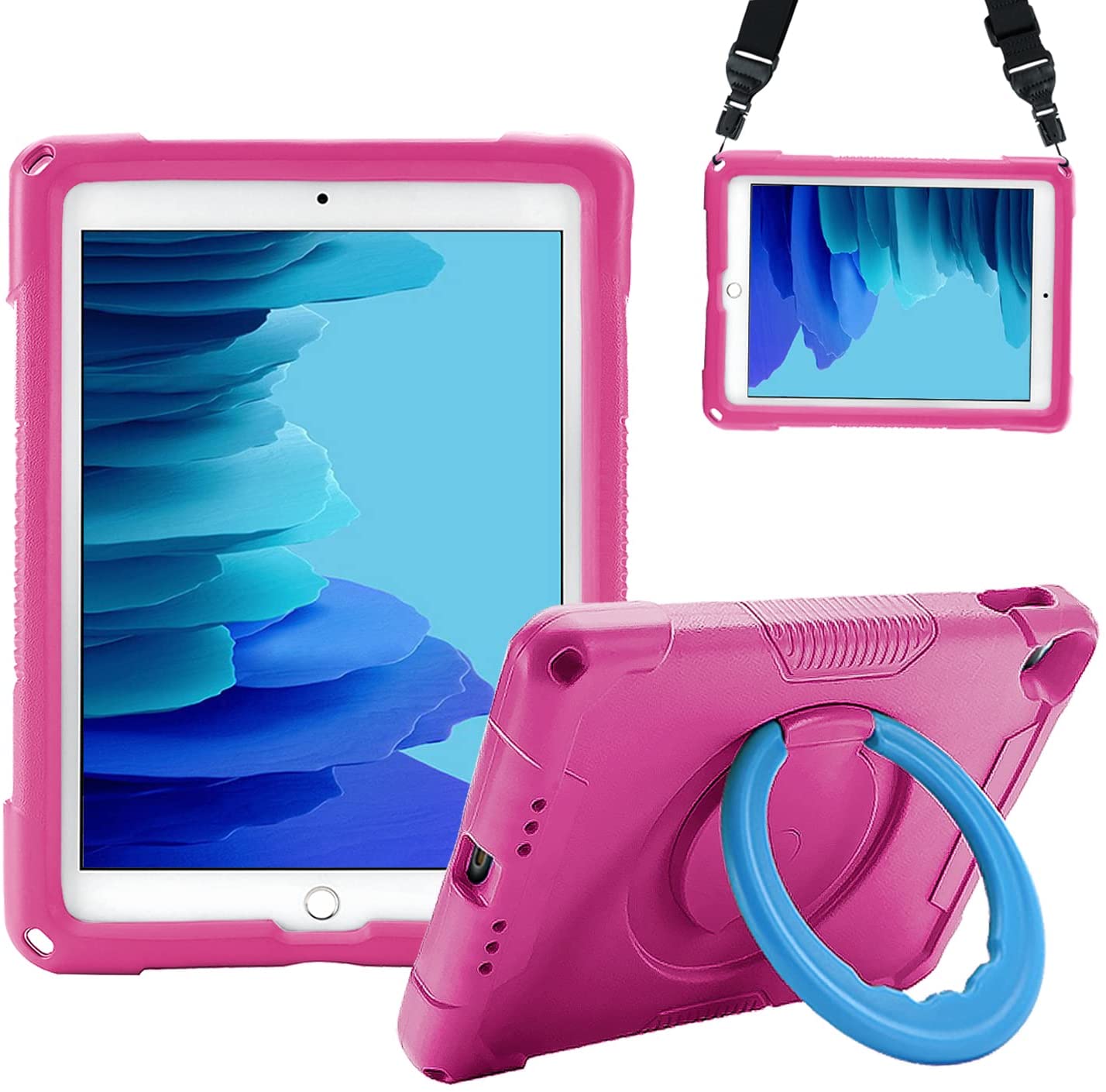 EVA iPad Case 10.2/10.5 inch with 360° Stand Handle Shoulder Strap