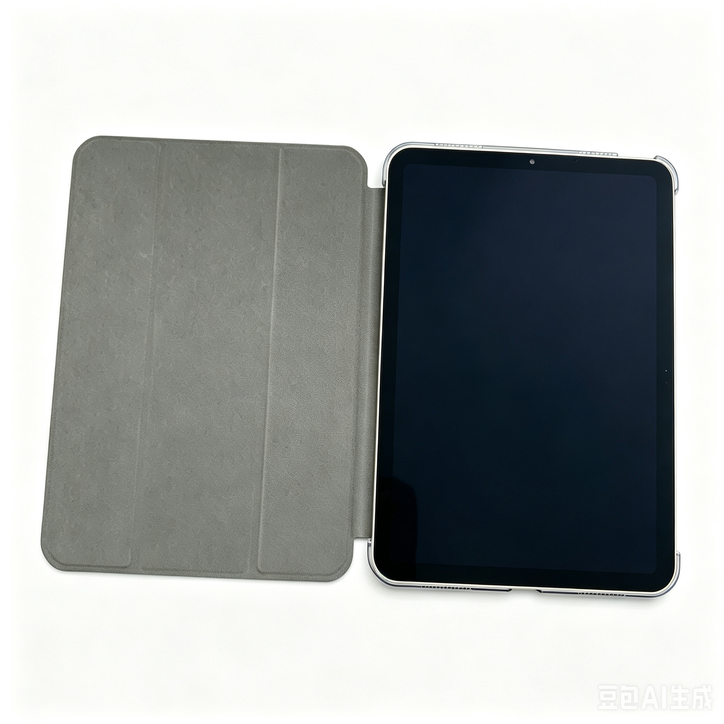 Wine Red Tri-Fold iPad Case | Clear TPU Shockproof Protective Cover with Auto Sleep Wake