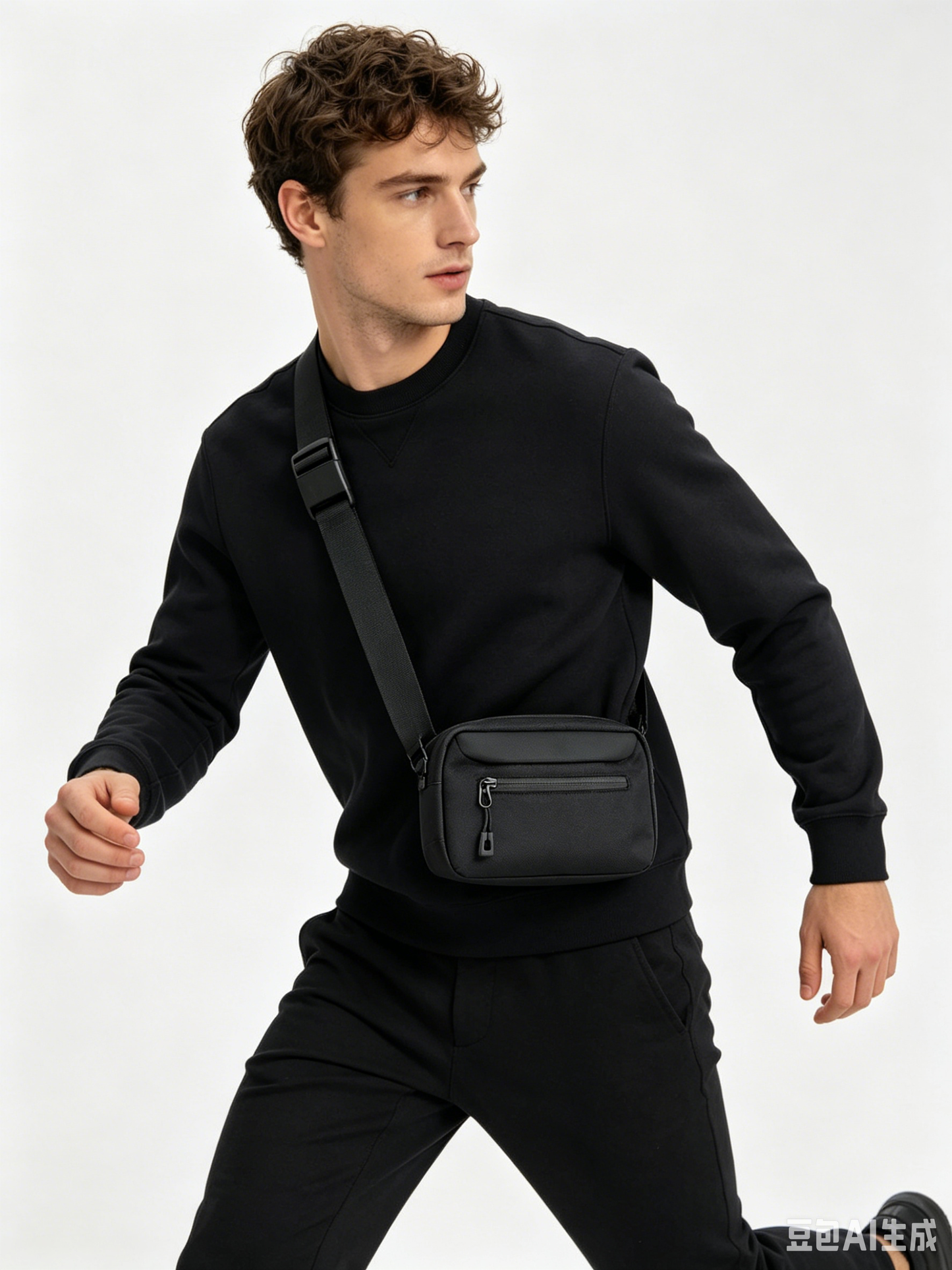 Lightweight Water Resistant Nylon Fanny Pack, Unisex Slim Daily Phone Shoulder Pouch for Travel Workout