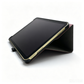 Wine Red PU Leather Back Tri-Fold Stand Tablet Protective Case - FANSONG